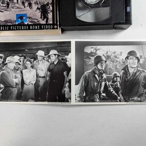 3/$15 Vintage VHS of THE FIGHTING SEABEES (1944) John Wayne 50th anniversary ed. - Picture 5 of 6
